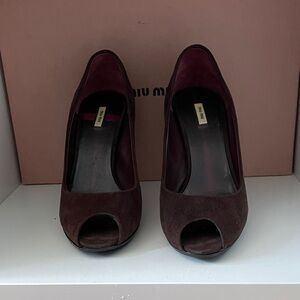 Miu Miu Peep Toe Heels